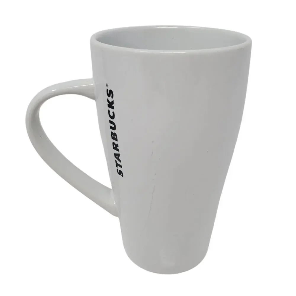 Starbucks 2014 Black Siren Mermaid Logo Ceramic Coffee Mug Cup 18 oz